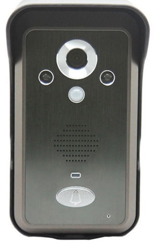 Вызывная панель беспроводного видеодомофона "KIVOS" подойдет к внешнему виду практически любых входных дверей 