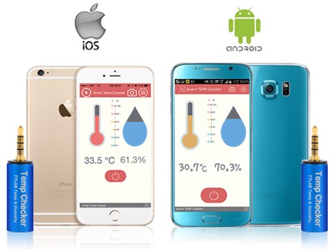 Термометр может работать со смартфонами под управление Android и iOS