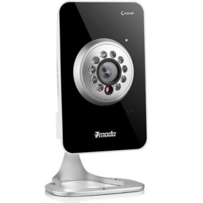 Камера IP Zmodo iXD1D-WAC Видеокамера подключается к Wi-Fi роутеру, имеющему связь с интернетом и управляется с компьютера из любой точки мира, в том числе с устройств iPhone и Android.
