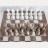 Шахматы из натурального камня Рисунчатая Яшма - Мрамор, 40 х 40 см 