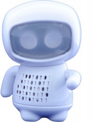 Динамик «Робот» PC208 Динамик выполнен в виде робота с глазами, светящимися при включении синим цветом. Руки и ноги робота можно вращать. Для поключения музыкальных устройств и воспроизведения аудио-файлов в корпусе имеется стереоразъем 3,5 мм. 