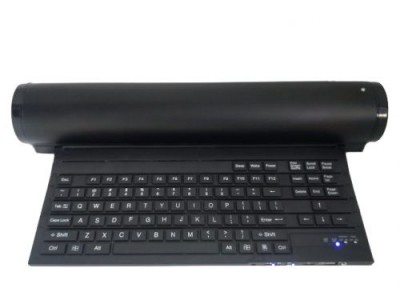 Колонки с выдвижной клавиатурой MF-03 В корпус с динамиками встроена клавиатура, которая автоматически выезжает при нажатии кнопки, что позволяет сэкономить рабочее пространство на столе. 