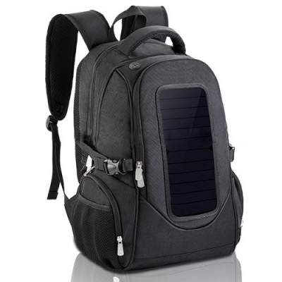 Рюкзак с солнечной панелью &quot;SolarBag SB-267&quot; Рюкзак вместимостью 30 литров, в который встроена функция подзарядки гаджетов с помощью встроенной солнечной панели. Емкость позволяет переносить ноутбуки.