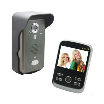 Беспроводной видеодомофон KIVOS 300 Видеодомофон позволяет вести переговоры с посетителями по двусторонней аудиосвязи, а также фотосъемку (в ручном и автоматическом режиме) с сохранением данных на карту памяти.
