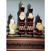 Шахматы деревянные, резные "Богатыри", 49 х 49 см 