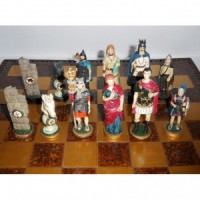 Шахматный набор "Римляне и Варвары", 45 х 45 см