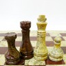 Шахматы из натурального камня Яшма, 40 х 40 см