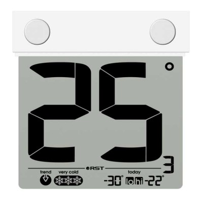 Термометр уличный электронный Наружный цифровой термометр с большим прозрачным дисплеем во влагозащищенном корпусе. 