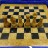 Шахматы из натурального камня Черный Оникс и Яшма, 30 х 30 см