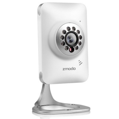 Камера IP &quot;Zmodo IXС1D-WAC&quot; Камера с записью передает видео- и аудиосигнал по беспроводному Wi-Fi каналу, может управляться из любой точки мира по интернету (в том числе с устройств iPhone и Android).