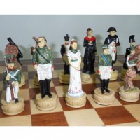 Шахматы "Бородино" в деревянном ларце